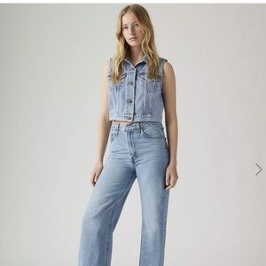 Levi's Light Blue Wide Leg Jeans